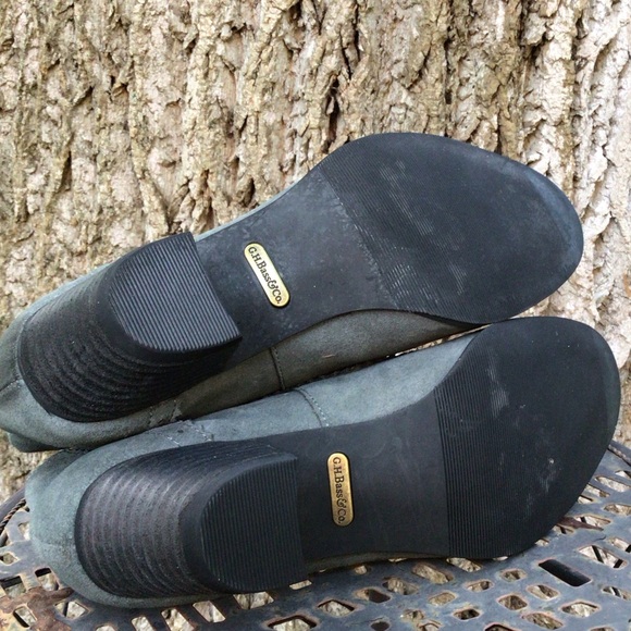 GH Bass&Co(7.5M) Naomi ankle boots Leather Suede in Porter Charcoal, Pre-owned. - Picture 4 of 7